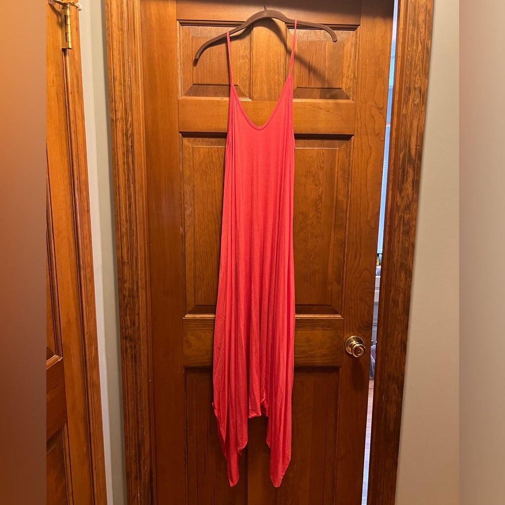 Coral Color Tank Top Jumper